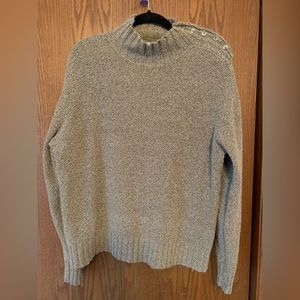 Columbia Lightweight Mock Neck Sweater Heather Beige Size L